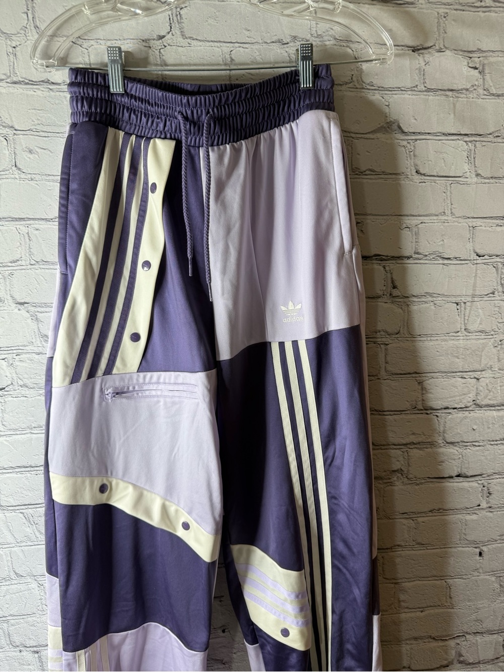 Women’s adidas originals track pants Danielle Cathari patchwork tech purple - Picture 6 of 15